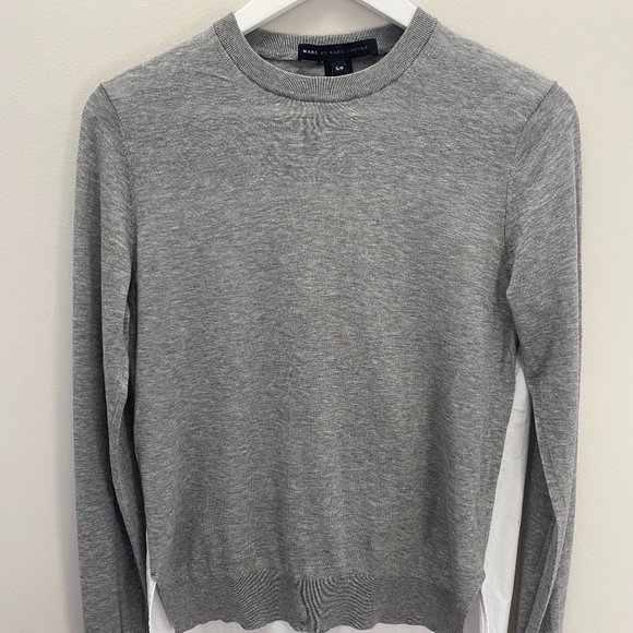 MARC BY MARC JACOBS Crew Neck Sweater w/ Cotton Back - Picture 1 of 4
